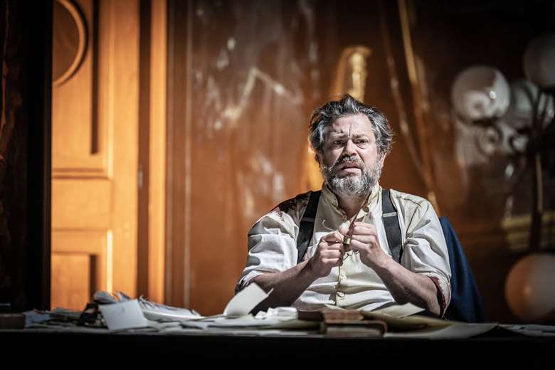David Stout as Kurwenal in Grange Park's 2023 production of Tristan & Isolde
