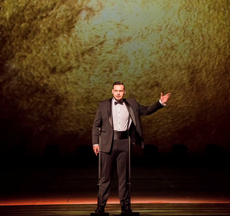 Ukrainian baritone Nazar Mykulyak performs at International Opera Awards 2023